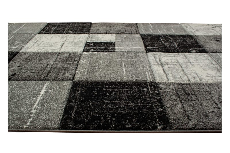 London Square Friezematta 80x350 - Svart/Grå - Textil & mattor - Mattor - Modern matta - Wiltonmattor