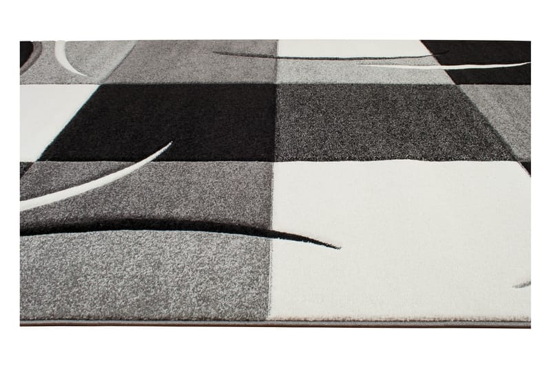 London Patch Friezematta 80x150 - Svart - Textil & mattor - Mattor - Modern matta - Wiltonmattor