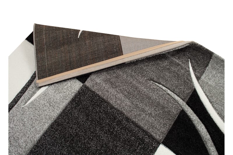London Patch Friezematta 80x150 - Svart - Textil & mattor - Mattor - Modern matta - Wiltonmattor