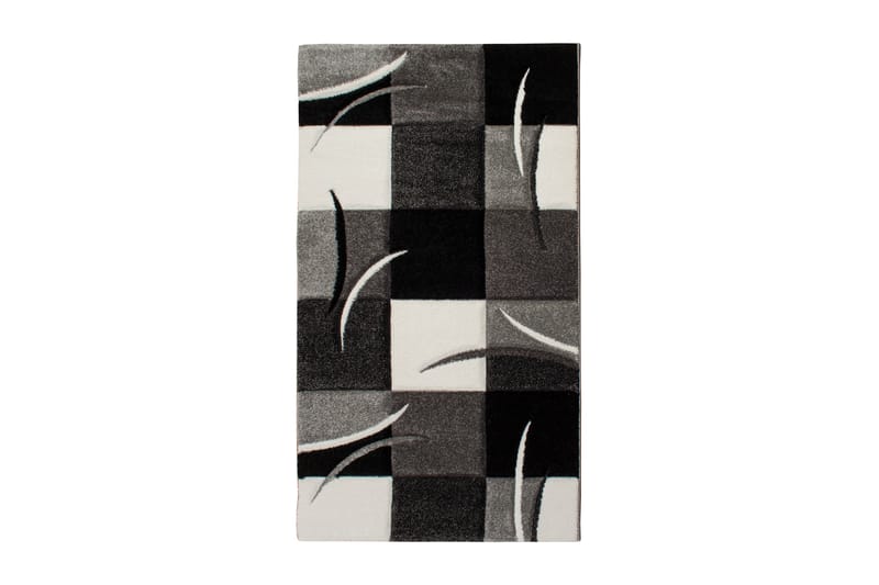 London Patch Friezematta 80x150 - Svart - Textil & mattor - Mattor - Modern matta - Wiltonmattor