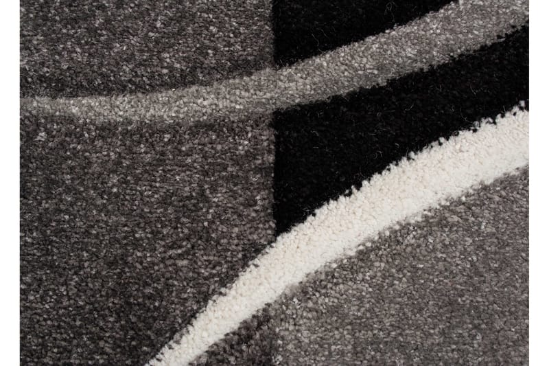 London Patch Friezematta Rund 240 - Svart - Textil & mattor - Mattor - Modern matta - Wiltonmattor