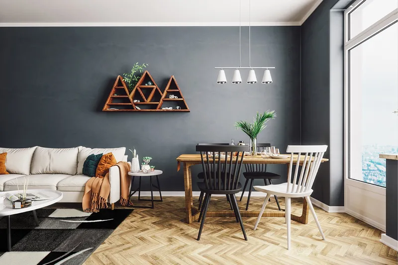 London Patch Friezematta 200x290 - Svart - Textil & mattor - Mattor - Modern matta - Wiltonmattor