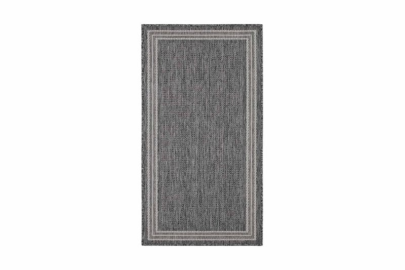 Madrid Frame Matta 80x150 cm Flatvävd - Grå - Textil & mattor - Mattor - Flatvävda mattor