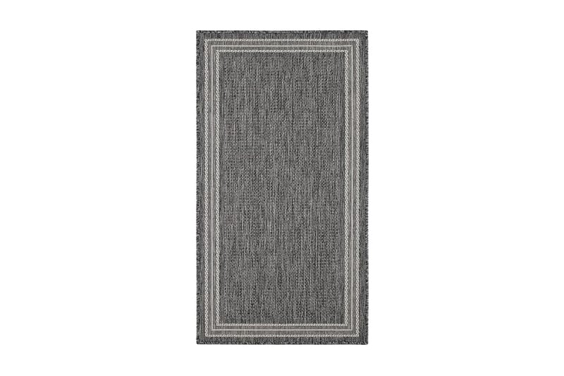 Madrid Frame Matta 80x340 cm Flatvävd - Grå - Textil & mattor - Mattor - Flatvävda mattor