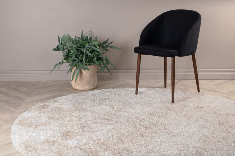Mattis Matta Rund 200 cm - Beige - Textil & mattor - Mattor - Modern matta - Bomullsmatta