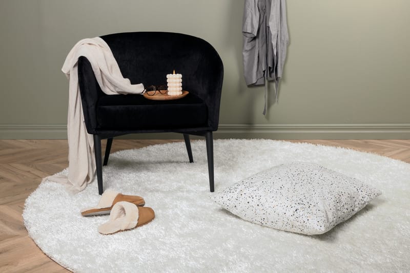 Mattis Matta Rund 200 cm - Vit - Textil & mattor - Mattor - Modern matta - Bomullsmatta