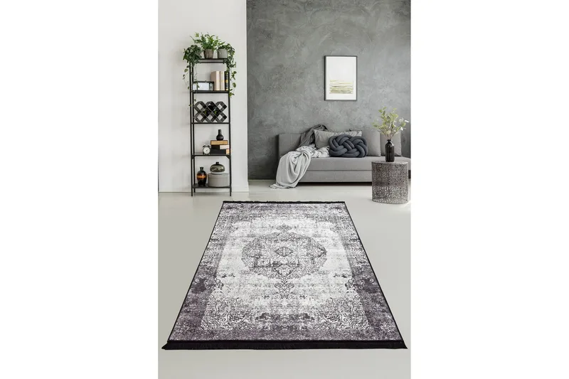 Mehana Matta 160x230 cm - Svart/Sammet - Textil & mattor - Mattor - Modern matta - Wiltonmattor