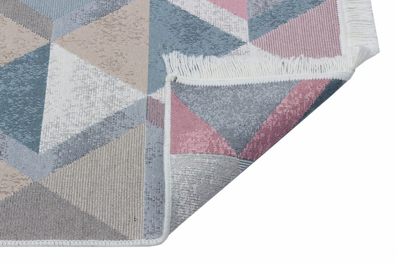 Mihriban Matta 160x230 cm - Blå/Rosa/Beige/Grå/Bomull - Textil & mattor - Mattor - Flatvävda mattor