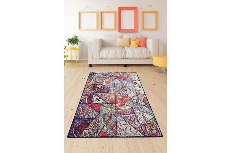 Mikelti Matta 160x230 cm - Flerfärgad/Sammet - Textil & mattor - Mattor - Stora mattor