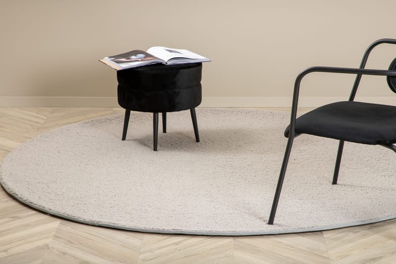 Teddy Ryamatta Rund 200 cm, Grå