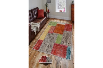 Tolunay Matta 160x230 cm - Flerfärgad - Textil & mattor - Mattor - Orientaliska mattor - Patchwork matta