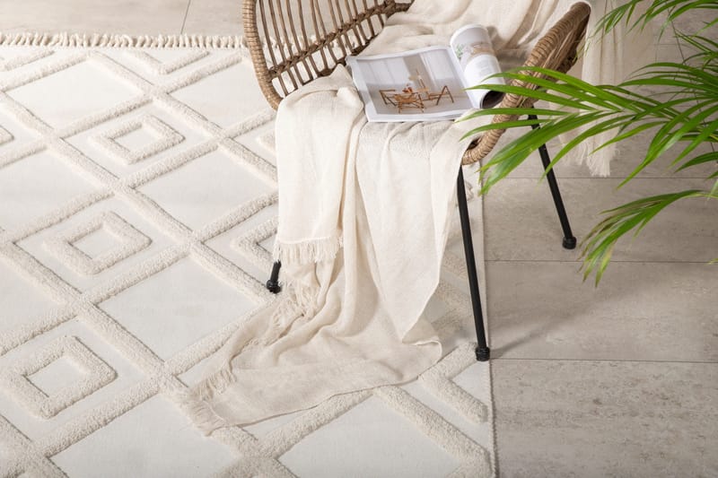 Towa Wiltonmatta 160x230 cm - Vit - Textil & mattor - Mattor - Modern matta - Wiltonmattor