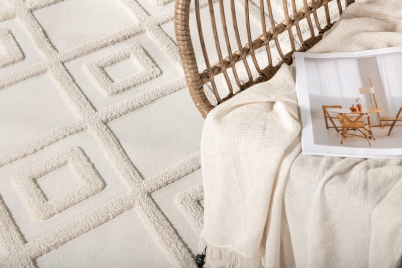 Towa Wiltonmatta 160x230 cm - Vit - Textil & mattor - Mattor - Modern matta - Wiltonmattor