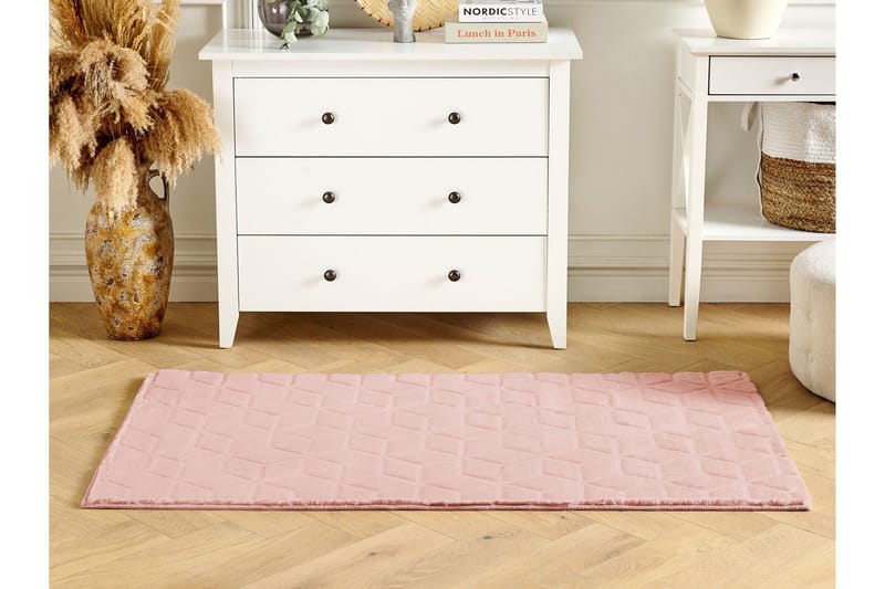 Thatta Skinnmatta 80x150 cm - Rosa - Textil & mattor - Mattor - Fällar & skinnmattor