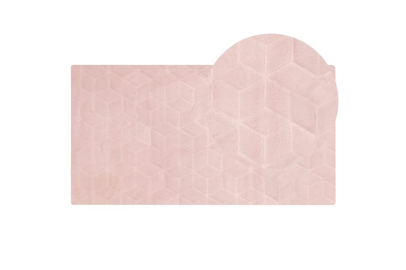 Thatta Skinnmatta 80x150 cm - Rosa - Textil & mattor - Mattor - Fällar & skinnmattor