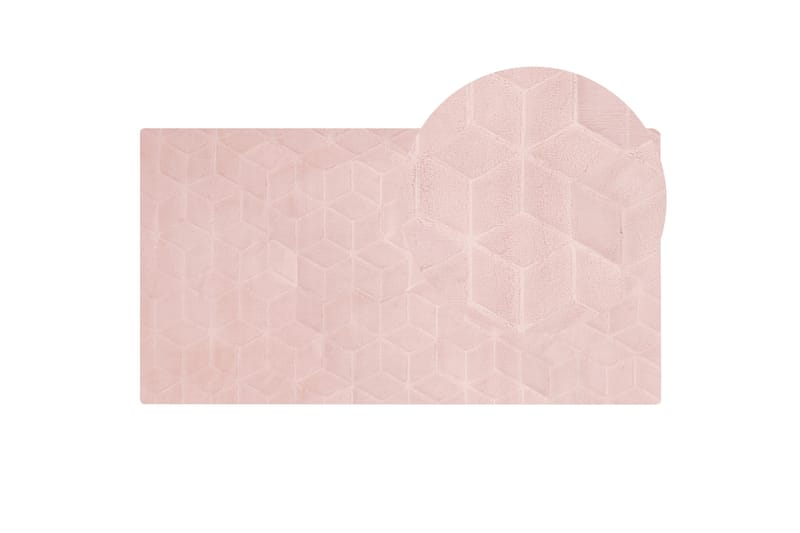 Thatta Skinnmatta 80x150 cm - Rosa - Textil & mattor - Mattor - Fällar & skinnmattor