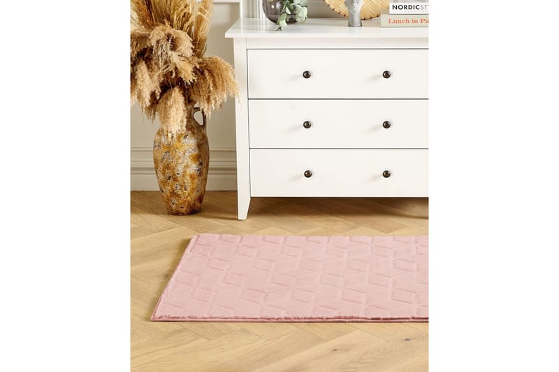 Thatta Skinnmatta 80x150 cm - Rosa - Textil & mattor - Mattor - Modern matta - Ryamatta & luggmatta