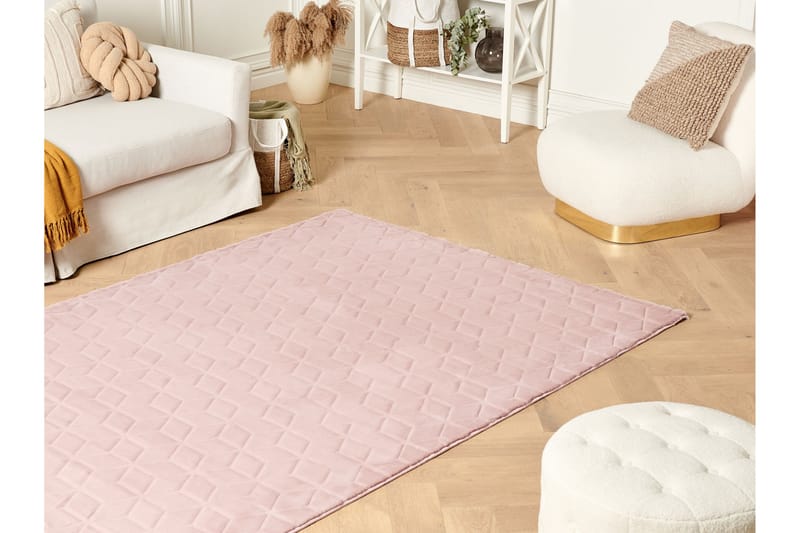 Thatta Skinnmatta 80x150 cm - Rosa - Textil & mattor - Mattor - Fällar & skinnmattor