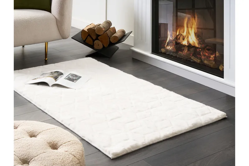Thatta Skinnmatta 80x150 cm - Vit - Textil & mattor - Mattor - Fällar & skinnmattor