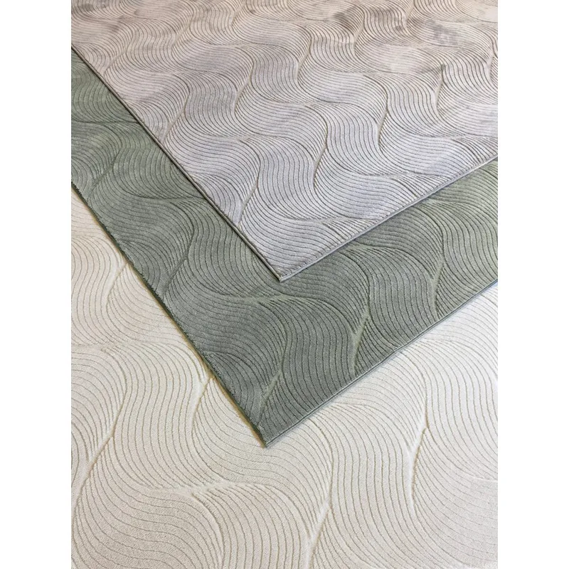 Tvättbar Matta Castello Wave - Green - Textil & mattor - Mattor - Flatvävda mattor