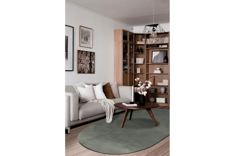 Tvättbar Matta Soft Shape - 200x290 cm, Grön - Textil & mattor - Mattor - Flatvävda mattor