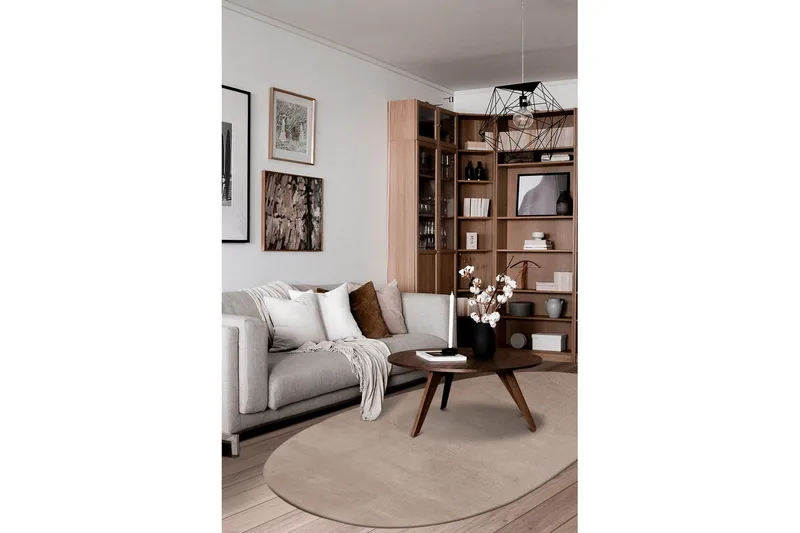 Tvättbar Matta Soft Shape - 200x290 cm, Greige - Textil & mattor - Mattor - Flatvävda mattor