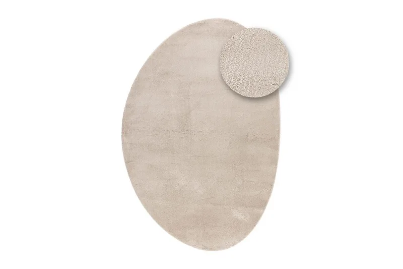 Tvättbar Matta Soft Shape - 200x290 cm, Melerad Linne - Textil & mattor - Mattor - Flatvävda mattor