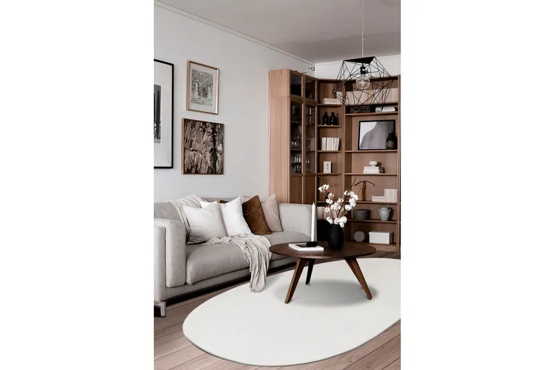 Tvättbar Matta Soft Shape - 200x290 cm, Vit - Textil & mattor - Mattor - Flatvävda mattor