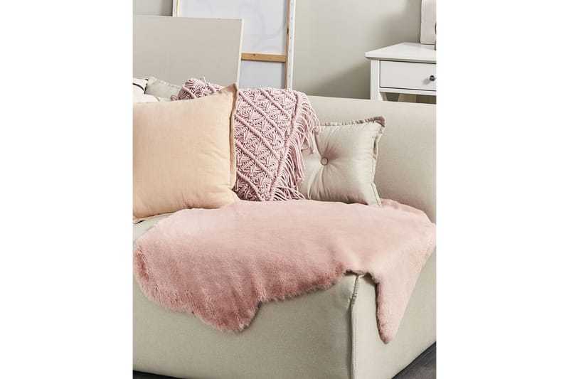 Undara Skinnmatta 60x90 cm - Rosa - Textil & mattor - Mattor - Fällar & skinnmattor