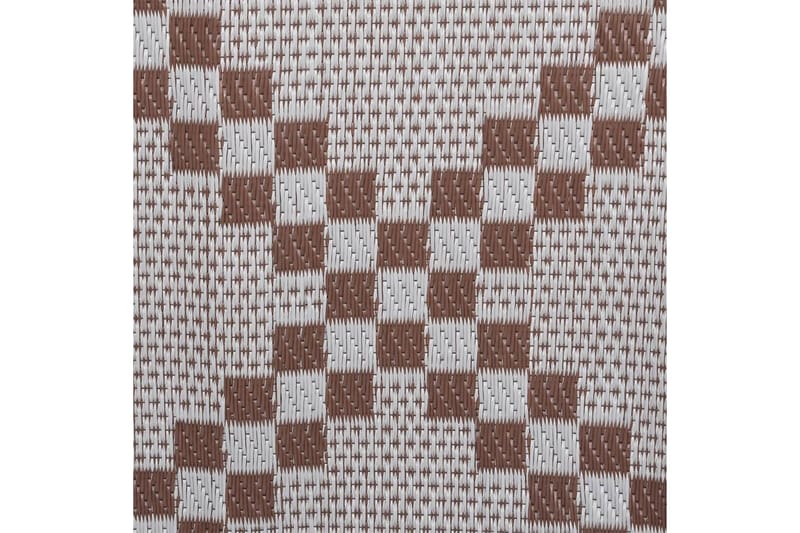 Utomhusmatta brun 140x200 cm PP - Brun - Textil & mattor - Mattor - Utomhusmattor