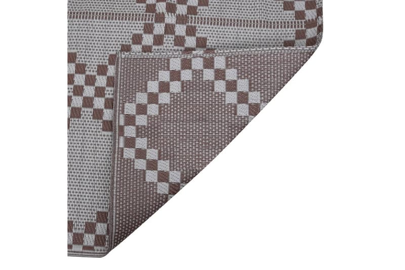 Utomhusmatta brun 140x200 cm PP - Brun - Textil & mattor - Mattor - Utomhusmattor