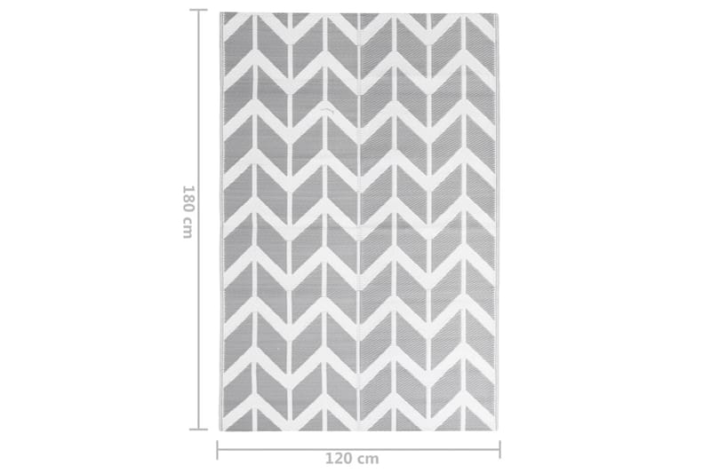 Utomhusmatta grå 120x180 cm PP - Grå - Textil & mattor - Mattor - Utomhusmattor