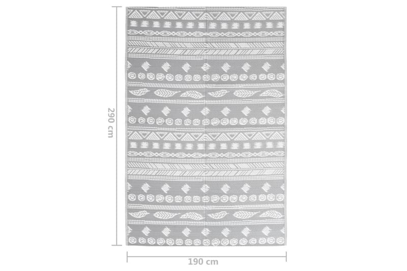 Utomhusmatta grå 190x290 cm PP - Grå - Textil & mattor - Mattor - Utomhusmattor