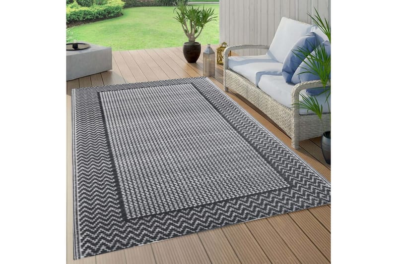 Utomhusmatta grå 80x150 cm PP - Grå - Textil & mattor - Mattor - Utomhusmattor