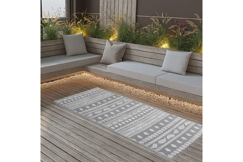 Utomhusmatta grå 80x150 cm PP - Grå - Textil & mattor - Mattor - Utomhusmattor