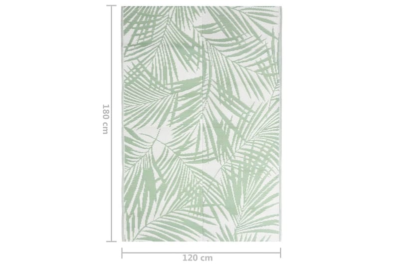 Utomhusmatta grön 120x180 cm PP - Grön - Textil & mattor - Mattor - Utomhusmattor