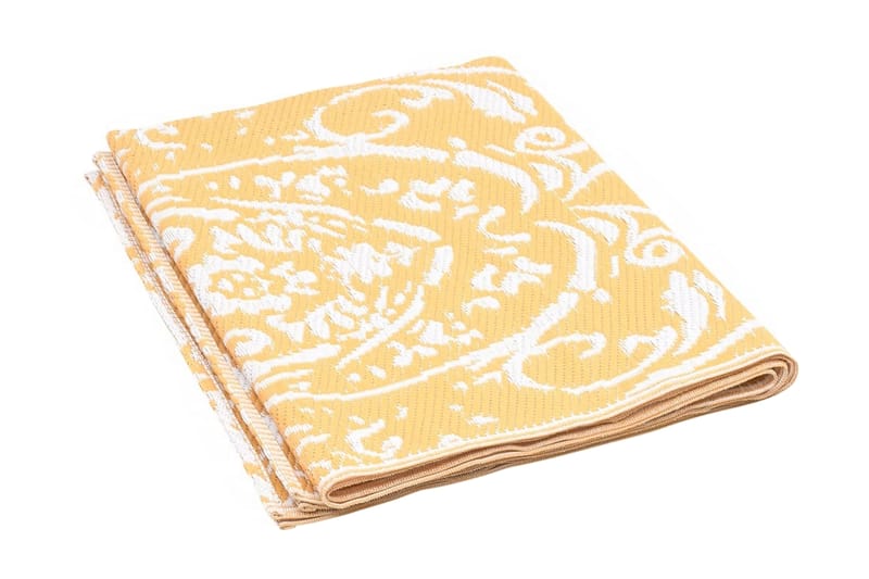 Utomhusmatta Gul 140x200 cm PP - Gul - Textil & mattor - Mattor - Utomhusmattor