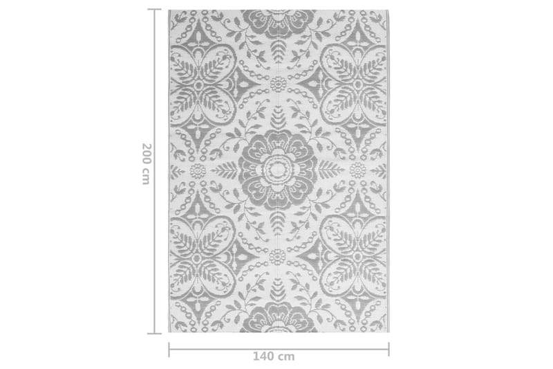 Utomhusmatta ljusgrå 140x200 cm PP - Grå - Textil & mattor - Mattor - Utomhusmattor