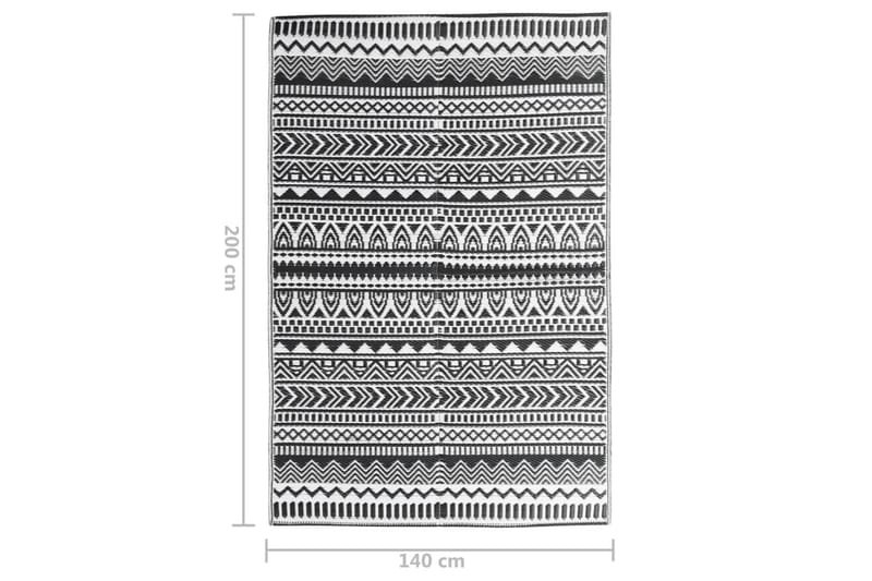 Utomhusmatta svart 140x200 cm PP - Svart - Textil & mattor - Mattor - Utomhusmattor