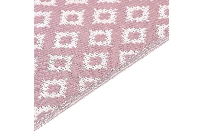 Utomhusmatta Thane - Rosa, Vit - Textil & mattor - Mattor - Utomhusmattor