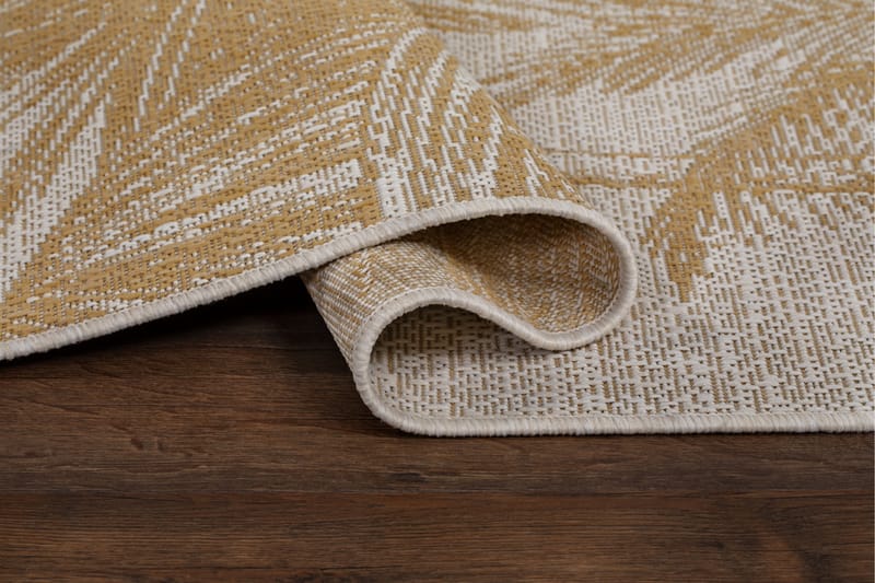 Bahamas Palm Utomhusmatta 160x230 cm - Guld - Textil & mattor - Mattor - Utomhusmattor