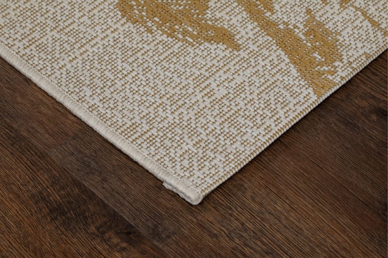 Bahamas Palm Utomhusmatta 160x230 cm - Guld - Textil & mattor - Mattor - Utomhusmattor