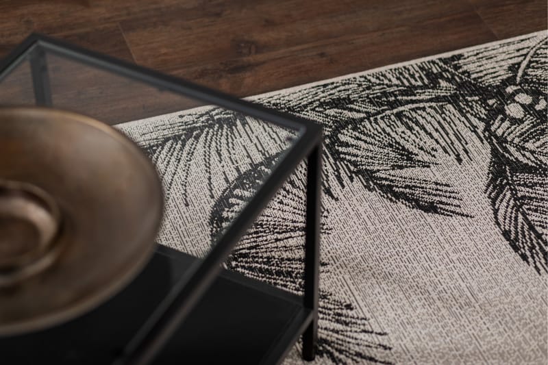 Bahamas Palm Utomhusmatta 200x290 cm - Charcoal - Textil & mattor - Mattor - Utomhusmattor