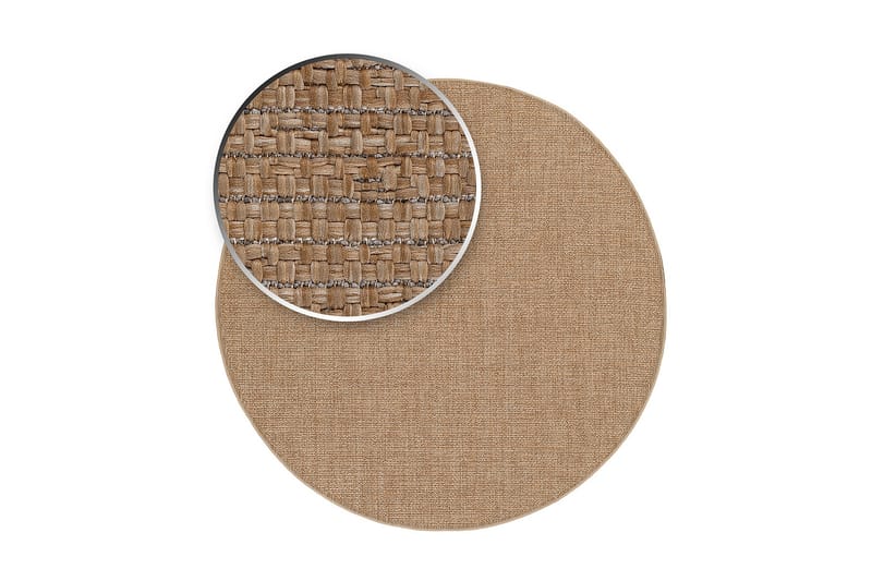 Capri Utomhusmatta 200 cm Rund - Natur - Textil & mattor - Mattor - Utomhusmattor