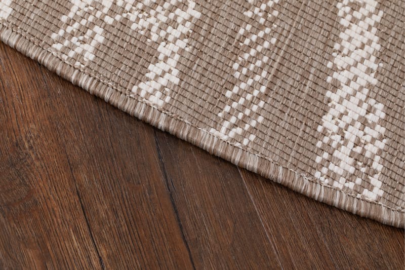 Havanna Shadow Utomhusmatta 200 cm Rund - Linnebeige - Textil & mattor - Mattor - Utomhusmattor
