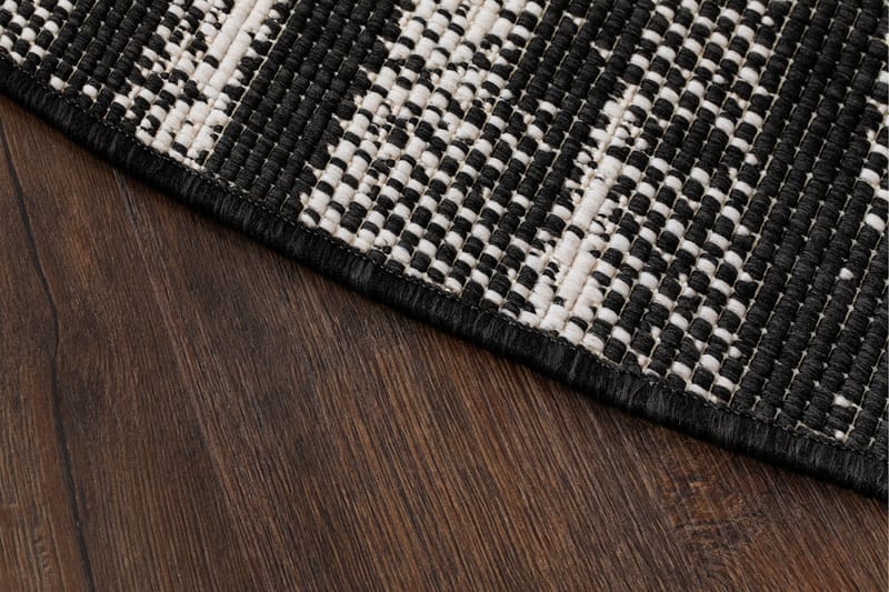 Havanna Shadow Utomhusmatta 200 cm Rund - Svart - Textil & mattor - Mattor - Utomhusmattor