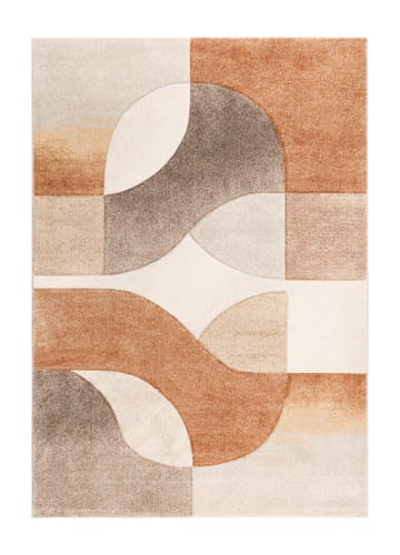 Maskinvävd Matta Brilliance Shape 140x200 cm - rost - Textil & mattor - Mattor - Utomhusmattor - Plastmattor