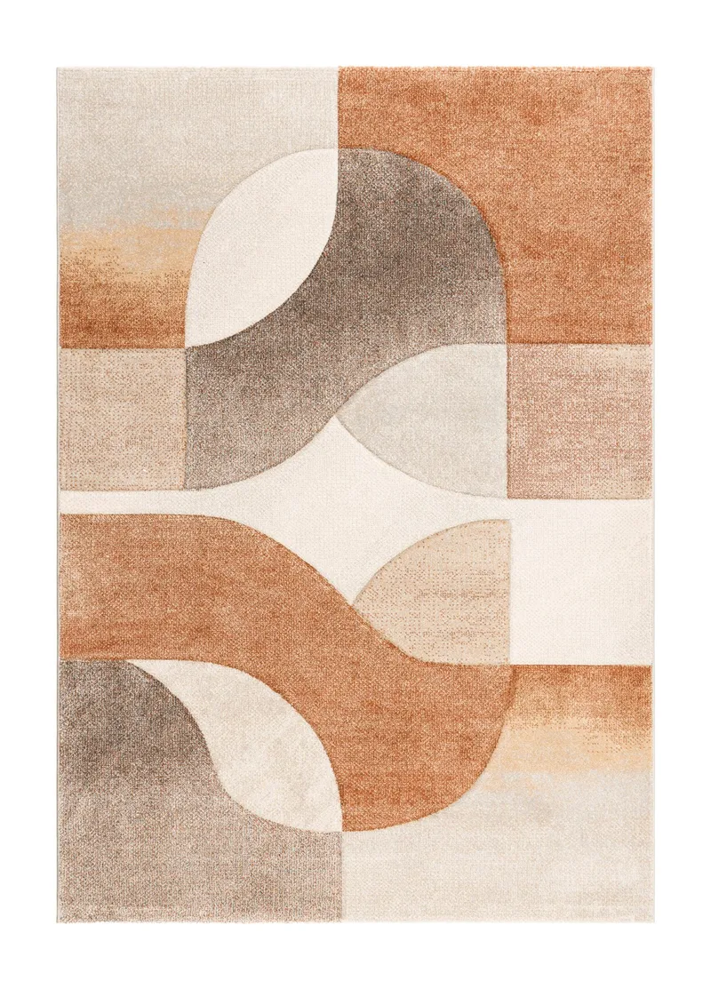 Maskinvävd Matta Brilliance Shape 140x200 cm, rost