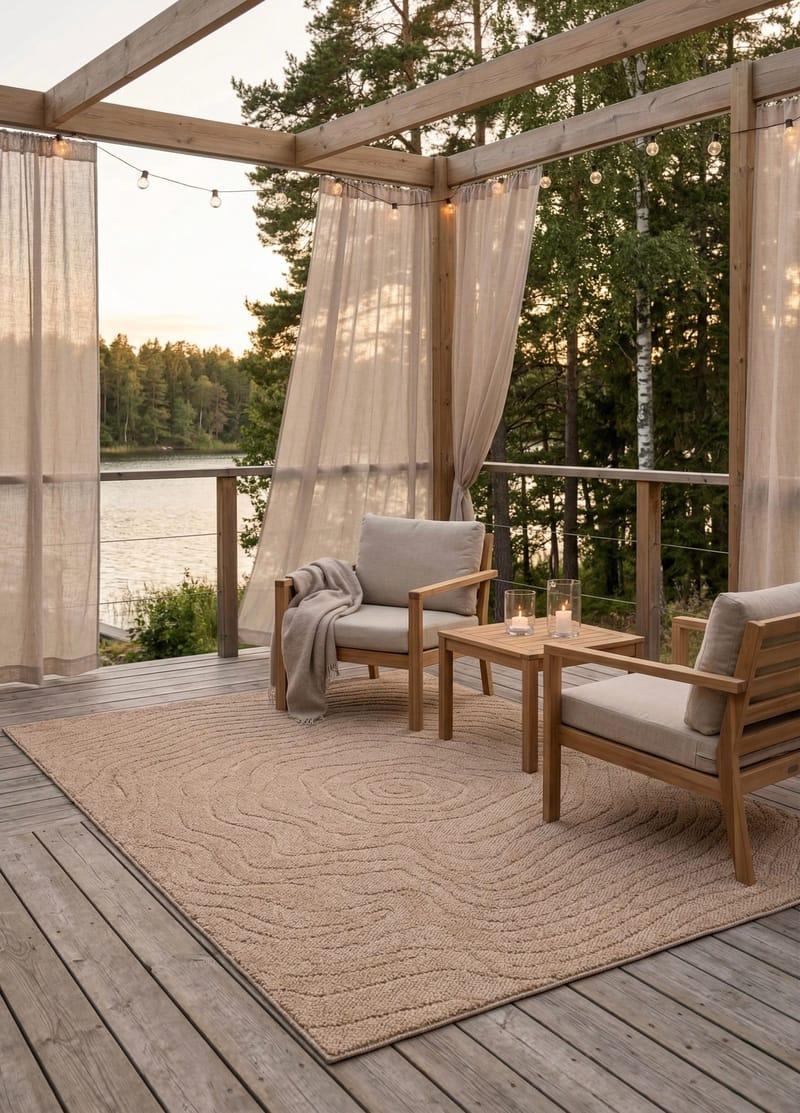 Maskinvävd Matta Capri Modern 240x340 cm - jute - Textil & mattor - Mattor - Utomhusmattor