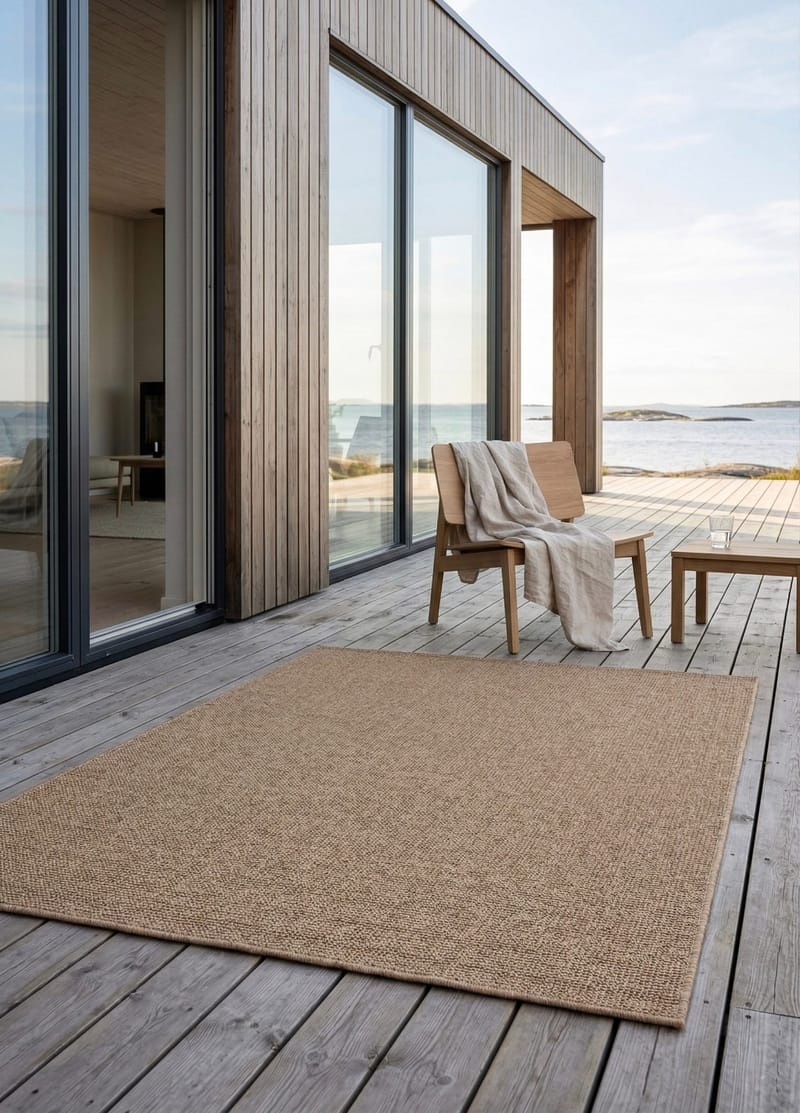 Maskinvävd Matta Capri Plain 200x290 cm - jute - Textil & mattor - Mattor - Utomhusmattor